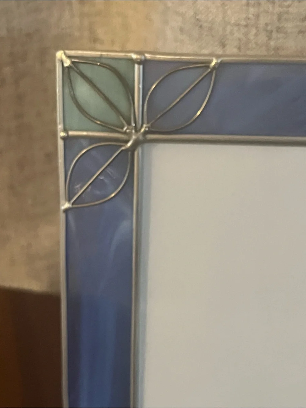 5x7 Stained Art  glass picture frame